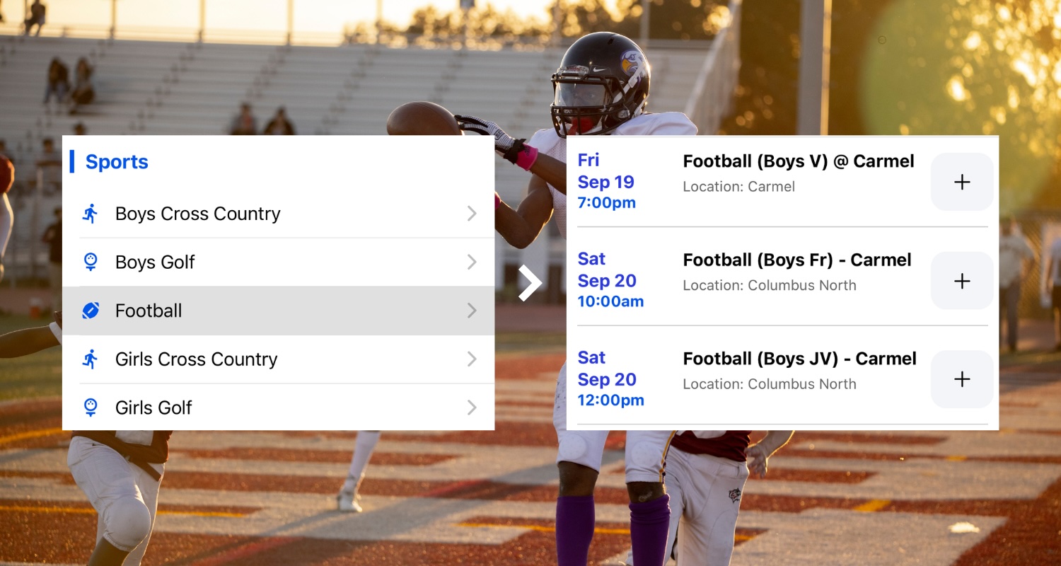 Students playing sports and athletics